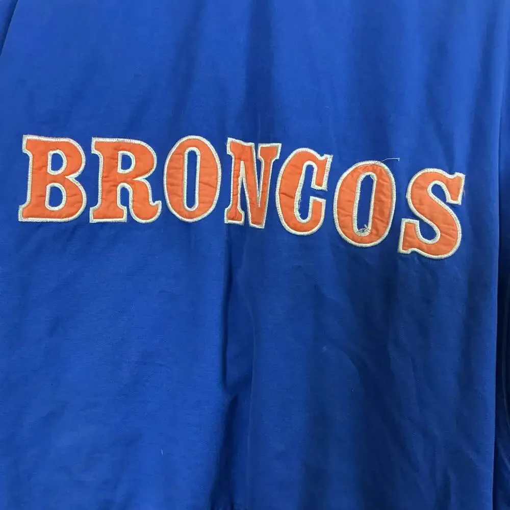 Vintage Denver Broncos NFL Stadium Coat Jacket Blue Men's Large